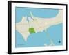 Political Map of Gulf Breeze, FL-null-Framed Art Print