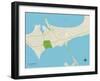 Political Map of Gulf Breeze, FL-null-Framed Art Print