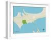 Political Map of Gulf Breeze, FL-null-Framed Art Print