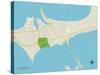 Political Map of Gulf Breeze, FL-null-Stretched Canvas