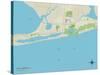 Political Map of Gulf Shores, AL-null-Stretched Canvas