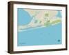 Political Map of Gulf Shores, AL-null-Framed Art Print