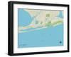 Political Map of Gulf Shores, AL-null-Framed Art Print