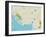 Political Map of Gulfport, FL-null-Framed Art Print