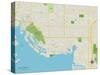Political Map of Gulfport, FL-null-Stretched Canvas
