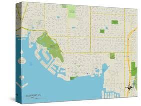 Political Map of Gulfport, FL-null-Stretched Canvas