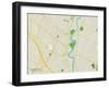 Political Map of Hackensack, NJ-null-Framed Art Print