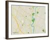 Political Map of Hackensack, NJ-null-Framed Art Print