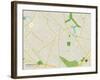 Political Map of Haddonfield, NJ-null-Framed Art Print