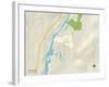 Political Map of Hanover, NH-null-Framed Art Print