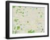 Political Map of Hanover Park, IL-null-Framed Art Print