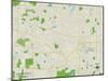 Political Map of Hanover Park, IL-null-Mounted Art Print