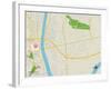 Political Map of Harrison, NJ-null-Framed Art Print