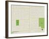 Political Map of Harwood Heights, IL-null-Framed Art Print