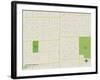 Political Map of Harwood Heights, IL-null-Framed Art Print