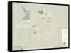 Political Map of Hastings, NE-null-Framed Stretched Canvas