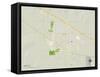 Political Map of Hays, KS-null-Framed Stretched Canvas