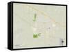 Political Map of Hays, KS-null-Framed Stretched Canvas