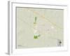 Political Map of Hays, KS-null-Framed Art Print