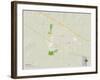 Political Map of Hays, KS-null-Framed Art Print