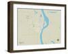 Political Map of Helena, AR-null-Framed Art Print