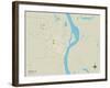 Political Map of Helena, AR-null-Framed Art Print