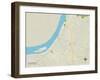 Political Map of Henderson, KY-null-Framed Art Print