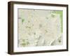 Political Map of Henderson, NV-null-Framed Art Print