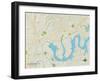 Political Map of Hendersonville, TN-null-Framed Art Print