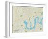 Political Map of Hendersonville, TN-null-Framed Art Print