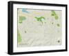 Political Map of Highlands Ranch, CO-null-Framed Art Print