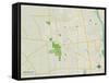 Political Map of Hilliard, OH-null-Framed Stretched Canvas