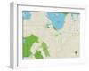 Political Map of Hingham, MA-null-Framed Art Print