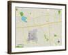 Political Map of Holbrook, NY-null-Framed Art Print