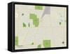 Political Map of Homewood, IL-null-Framed Stretched Canvas