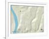 Political Map of Hooverson Heights, WV-null-Framed Art Print