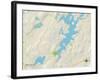 Political Map of Hopatcong, NJ-null-Framed Art Print