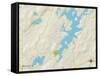 Political Map of Hopatcong, NJ-null-Framed Stretched Canvas