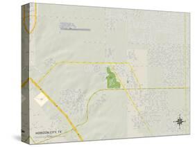 Political Map of Horizon City, TX-null-Stretched Canvas