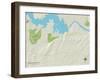 Political Map of Horseshoe Bay, TX-null-Framed Art Print