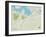 Political Map of Horseshoe Bay, TX-null-Framed Art Print