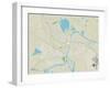 Political Map of Houma, LA-null-Framed Art Print