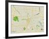 Political Map of Houston, TX-null-Framed Art Print