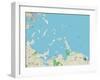 Political Map of Hull, MA-null-Framed Art Print