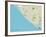 Political Map of Huntington Beach, CA-null-Framed Art Print