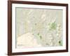 Political Map of Huntsville, AL-null-Framed Art Print