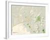 Political Map of Huntsville, AL-null-Framed Art Print