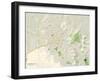 Political Map of Huntsville, AL-null-Framed Art Print