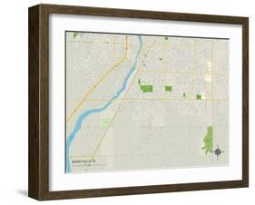 Political Map of Idaho Falls, ID-null-Framed Art Print