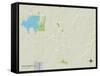 Political Map of Independence, KS-null-Framed Stretched Canvas